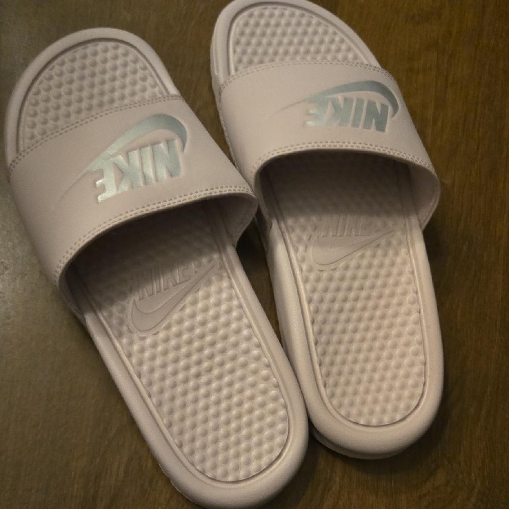Nike Light Pink Slide Sandals